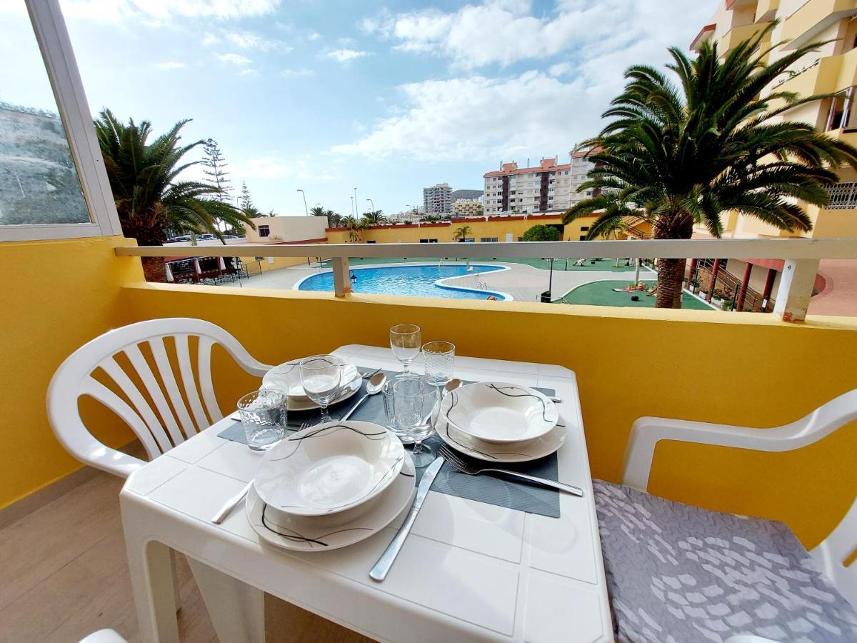 Sunny Cozy Nice Apartment Loscristianos Wifi,Pool Los Cristianos  Esterno foto